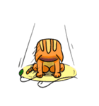 simple sticker : orange cat（個別スタンプ：17）