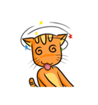 simple sticker : orange cat（個別スタンプ：18）