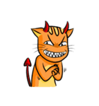 simple sticker : orange cat（個別スタンプ：23）