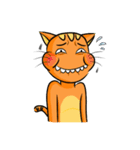 simple sticker : orange cat（個別スタンプ：26）