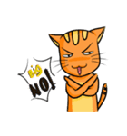 simple sticker : orange cat（個別スタンプ：30）