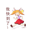 巻き取り可能な愛デッサン  ウサギのマイク（個別スタンプ：26）