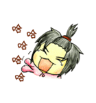 I'm ponytail girl , I'm two years old.（個別スタンプ：5）