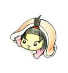 I'm ponytail girl , I'm two years old.（個別スタンプ：8）