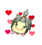I'm ponytail girl , I'm two years old.（個別スタンプ：10）