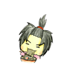 I'm ponytail girl , I'm two years old.（個別スタンプ：23）