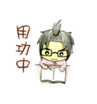 I'm ponytail girl , I'm two years old.（個別スタンプ：26）