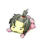 I'm ponytail girl , I'm two years old.（個別スタンプ：29）