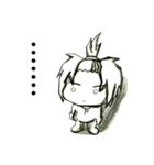 I'm ponytail girl , I'm two years old.（個別スタンプ：30）