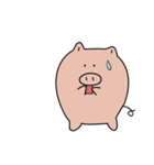 The earnest pig(English)（個別スタンプ：3）