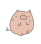 The earnest pig(English)（個別スタンプ：4）