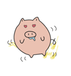 The earnest pig(English)（個別スタンプ：26）