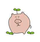 The earnest pig(English)（個別スタンプ：31）