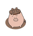 The earnest pig(English)（個別スタンプ：37）