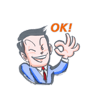 Hippie businessman（個別スタンプ：2）