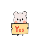 ミニくま ぷっちー（個別スタンプ：3）