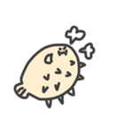 海の生き物 蝉描きスタンプ（個別スタンプ：3）