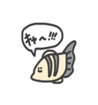 海の生き物 蝉描きスタンプ（個別スタンプ：11）