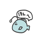 海の生き物 蝉描きスタンプ（個別スタンプ：17）