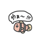 海の生き物 蝉描きスタンプ（個別スタンプ：24）