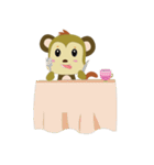 Funny Little Monkeys（個別スタンプ：7）