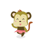 Funny Little Monkeys（個別スタンプ：8）