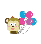 Funny Little Monkeys（個別スタンプ：15）