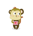 Funny Little Monkeys（個別スタンプ：24）