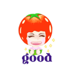 Tomato playful girl ( 5 )（個別スタンプ：5）