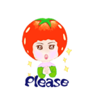 Tomato playful girl ( 5 )（個別スタンプ：8）