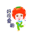 Tomato playful girl ( 5 )（個別スタンプ：16）