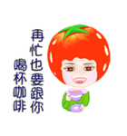 Tomato playful girl ( 5 )（個別スタンプ：24）