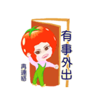 Tomato playful girl ( 5 )（個別スタンプ：27）