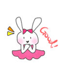 うさぎ界のモデル（個別スタンプ：1）