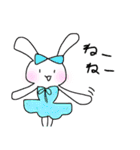 うさぎ界のモデル（個別スタンプ：3）