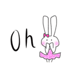 うさぎ界のモデル（個別スタンプ：5）