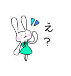うさぎ界のモデル（個別スタンプ：9）