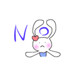 うさぎ界のモデル（個別スタンプ：14）