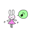 うさぎ界のモデル（個別スタンプ：40）