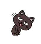 ブラックねこ ジュニア（個別スタンプ：11）