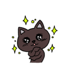 ブラックねこ ジュニア（個別スタンプ：12）