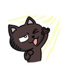 ブラックねこ ジュニア（個別スタンプ：14）