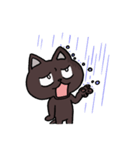 ブラックねこ ジュニア（個別スタンプ：15）