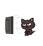 ブラックねこ ジュニア（個別スタンプ：19）
