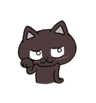 ブラックねこ ジュニア（個別スタンプ：20）