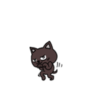 ブラックねこ ジュニア（個別スタンプ：21）