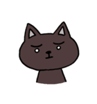 ブラックねこ ジュニア（個別スタンプ：24）
