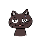 ブラックねこ ジュニア（個別スタンプ：25）