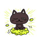 ブラックねこ ジュニア（個別スタンプ：27）