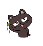 ブラックねこ ジュニア（個別スタンプ：31）